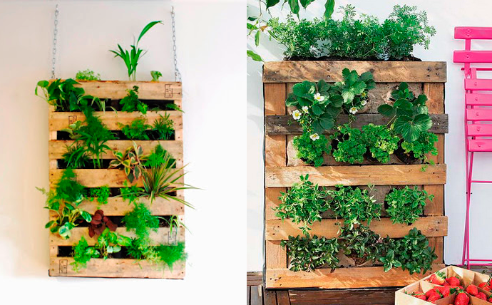 Cómo hacer un jardín vertical con palets?